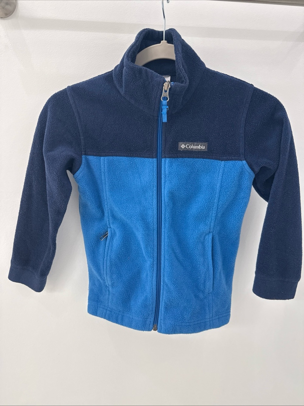 Columbia Jacket Size XS 6-7 Blue Fleece Full Zip Sweater